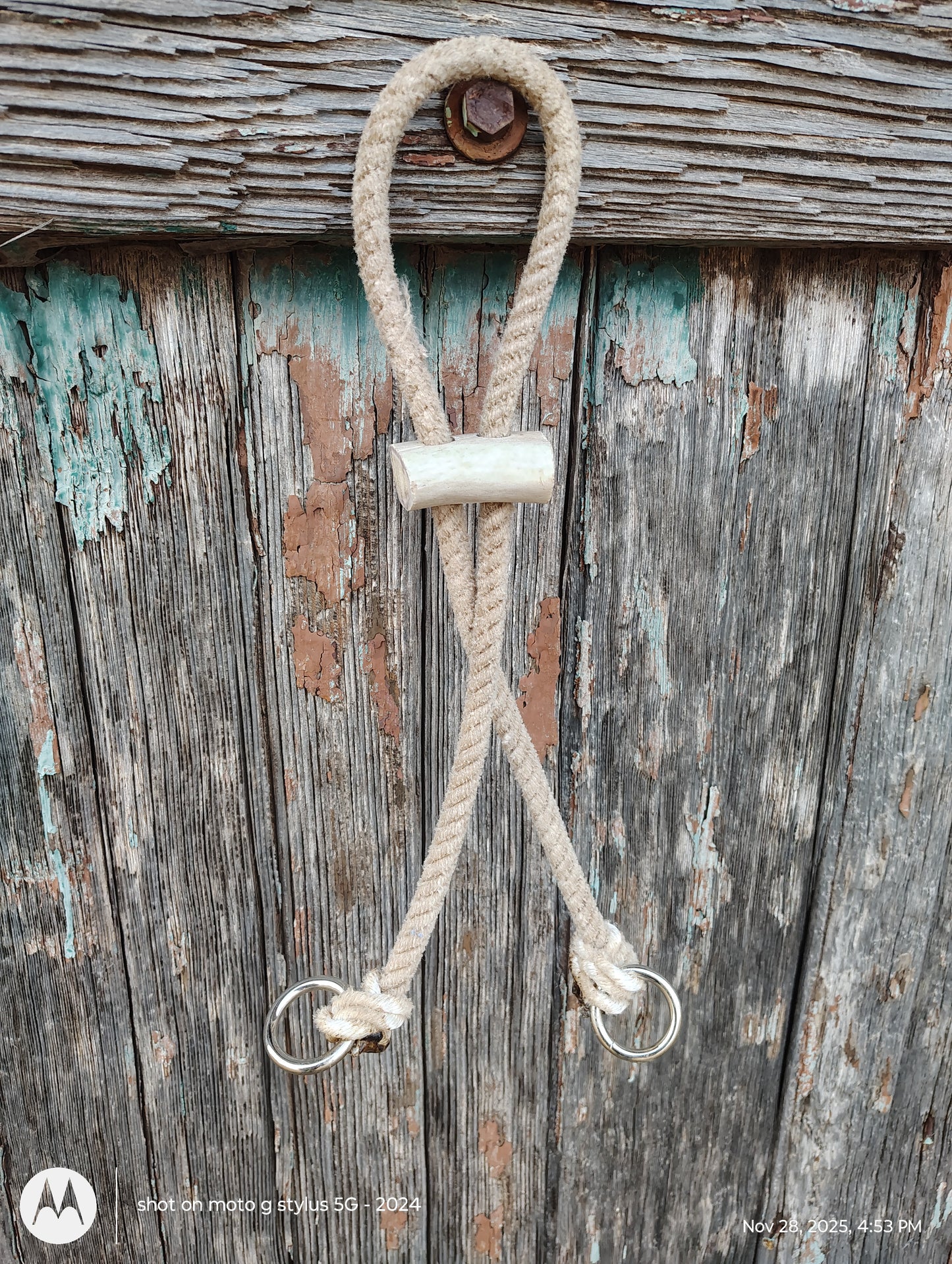 War bridle with deer antler slide