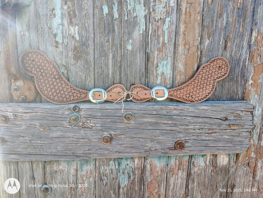 Basket weaver spur straps
