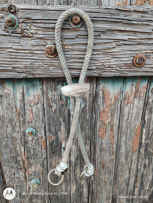 War bridle with deer antler slide